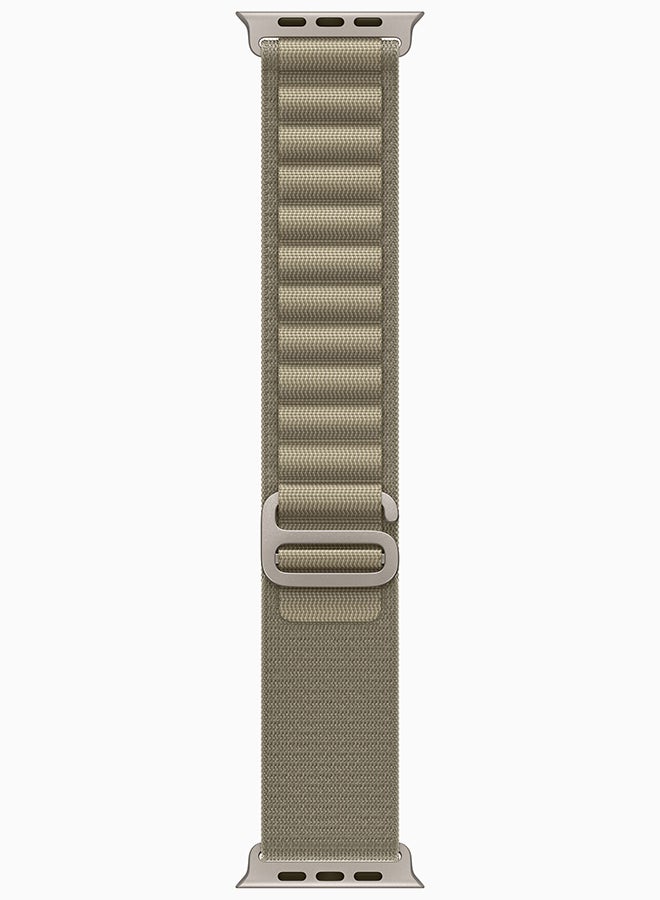 49mm Titanium Case With Olive Alpine Loop