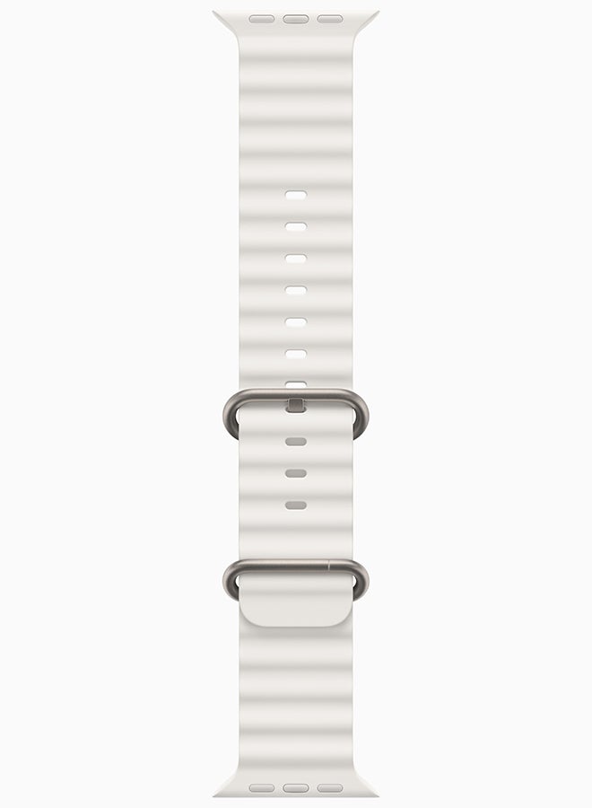 49mm Titanium Case With White Ocean Band